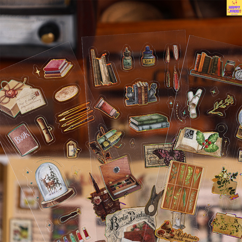 

A Tale of the Medieval Series Sticker Theme isi 3 lembar stiker cantik stiker dekorasi