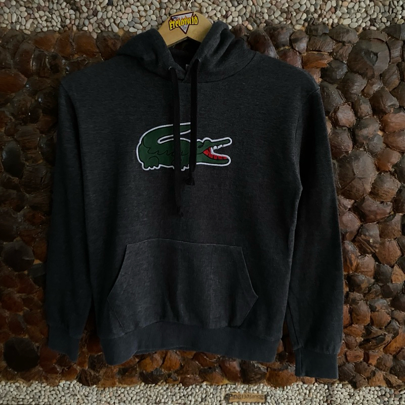 hoodie lacoste big logo