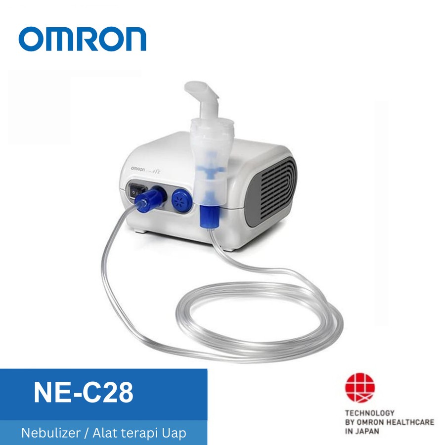 OMRON COMPRESSOR NEBULIZER NE-C28 NEBU OMRON Nebulizer Omron Alat Bantu Terapi Uap Pernafasan Batuk 