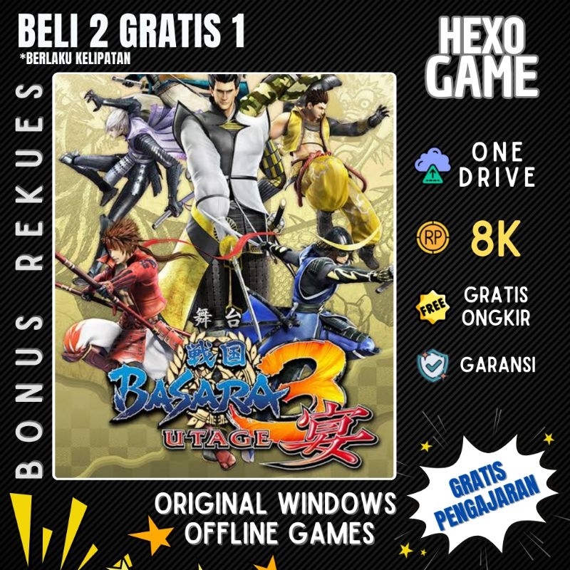 Sengoku Basara 3 Utage - PC  Game Fight Adv  - LINK DOWNLOAD - GAME LAPTOP - GAME KOMPUTER