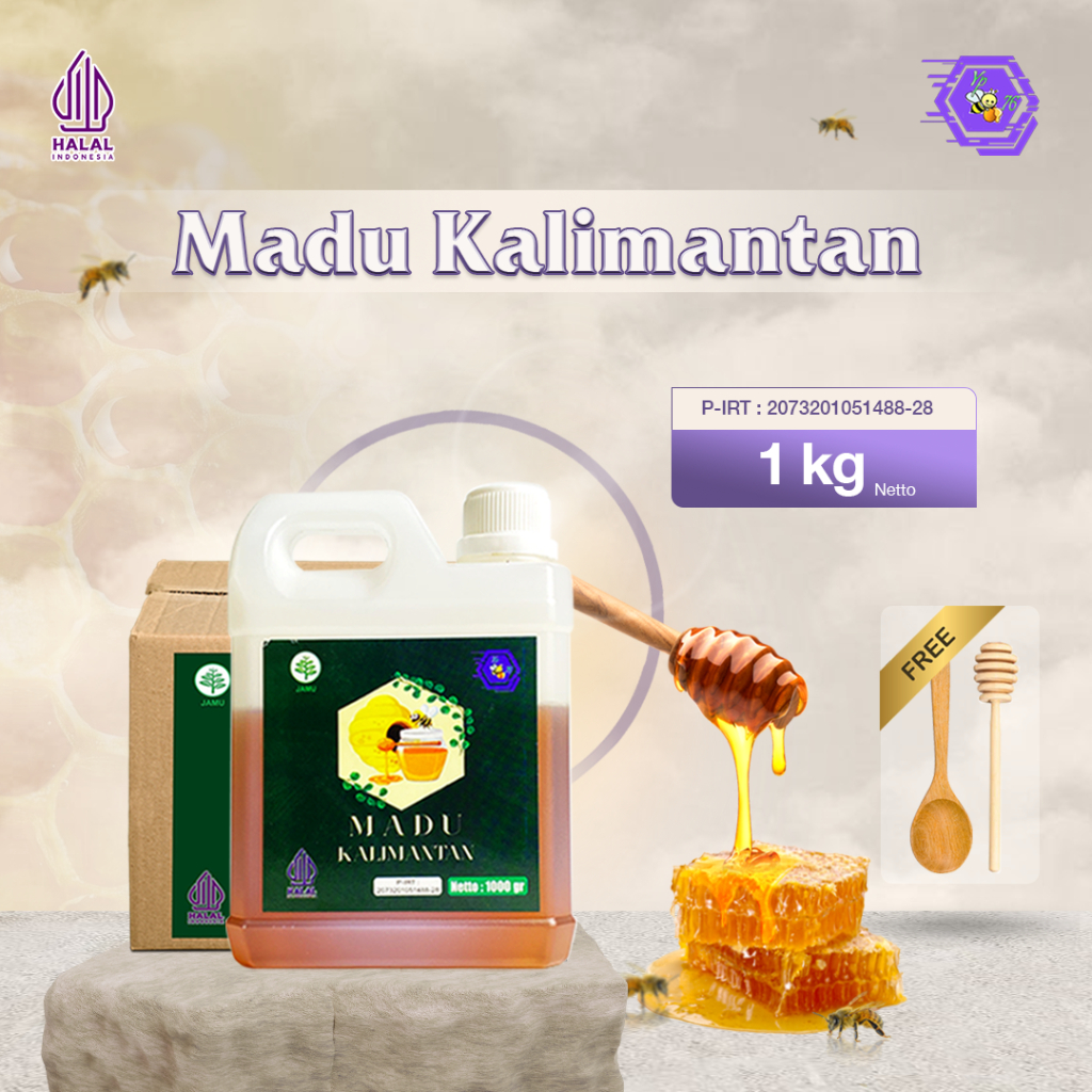 

MADU YP76 - MADU HUTAN KALIMANTAN (1Kg) ASLI ORIGINAL 100% ALAMI TANPA CAMPURAN APAPUN / MADU HUTAN KALIMANTAN MADU ASLI MURNI NEKTAR SUPER PREMIUM GRADE A 100% Madu Hutan Kalimantan Alami Pure Natural Raw Honey Minuman Herbal Premium Kesehatan