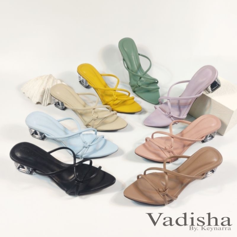 VADISHA SANTIKA, Sendal Wanita/ Sendal Heels Kaca 5cm CM 405 By. Keynarra store