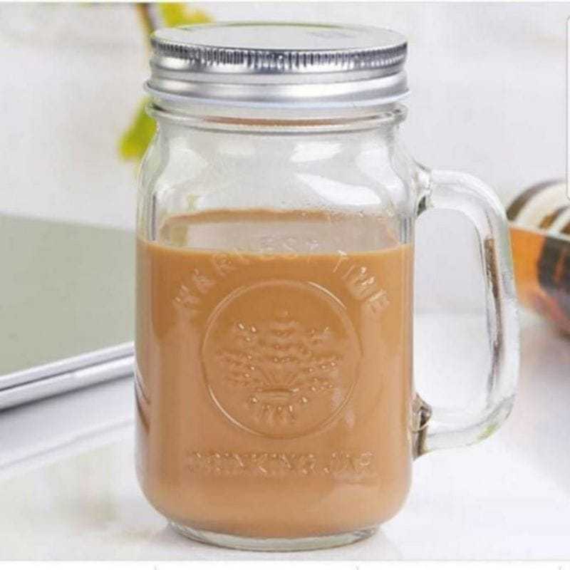 GELAS KAFE GELAS KACA 450 ML DRINKING JAR