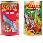 

Maya sarden saus tomat / saus cabe 425 gram