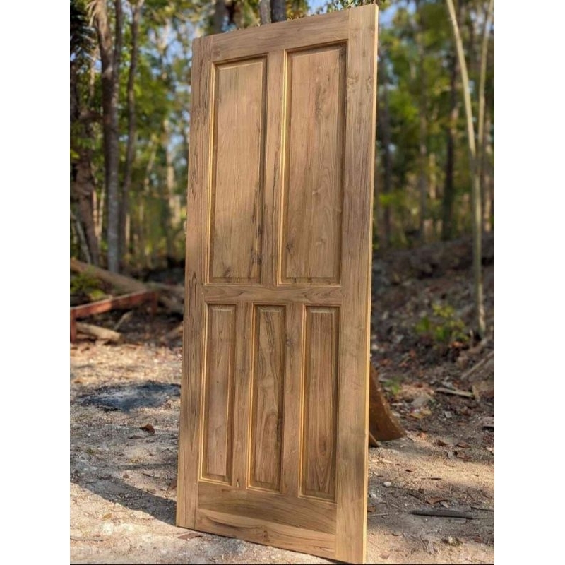 Daun pintu kamar kayu jati berkualitas