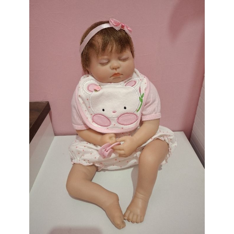 Mainan anak anak boneka reborn baby doll silikon lembut / Boneka Bayi Mirip Asli / Reborn Doll / Bab