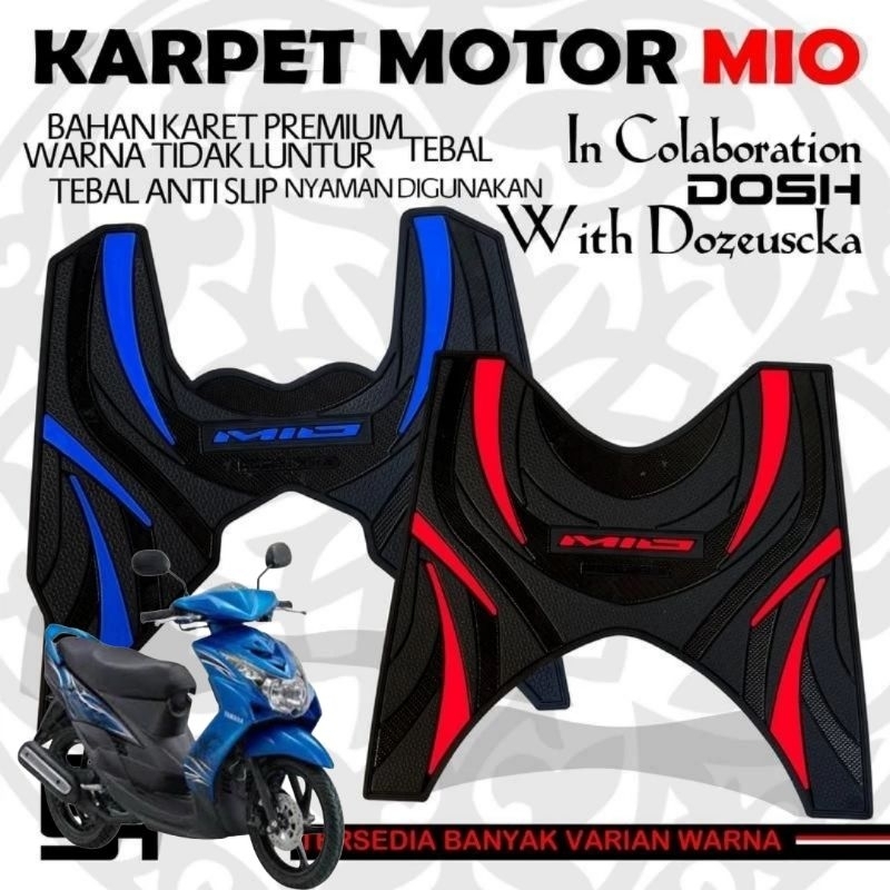 Karpet Motor Mio Soul Karburator Keset Pijakan Alas Kaki Terbaru