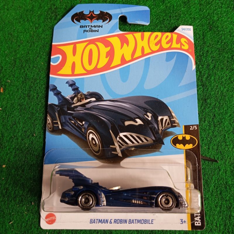 Hot wheels hotwheels mobil Batman dan and Robin Batmobile biru blue DC comic
