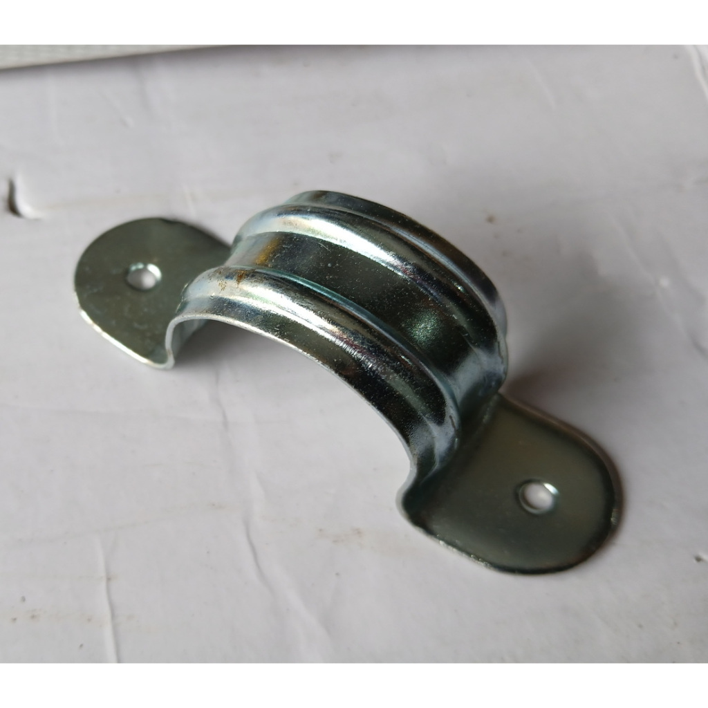 Klem pipa besi 1.5 inch Galvanis bisa untuk klem pipa ANTENA  atau Bendera