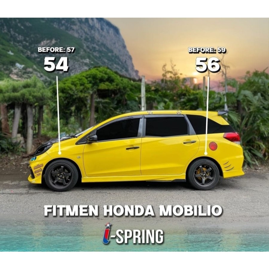 Per Lowering Coil Spring Honda Mobilio i-Spring iSpring Depan Belakang