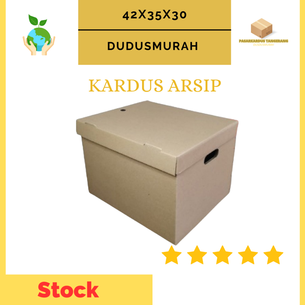 

KARDUS ARSIP KARDUS DOKUMEN 42x35x30 cm (paket 10pcs) Kardus KOKUMantor/ Kardus Dokumen/ Kardus Besar/ Kardus mainan/Kardus Barang