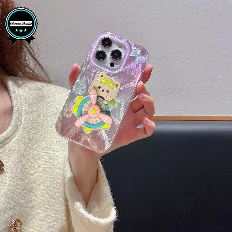 SSP006 Case 3D Splitter Cute bisa diputar 360° Ombre Clariti Softcase Casing Hp Compatible For SAMSU