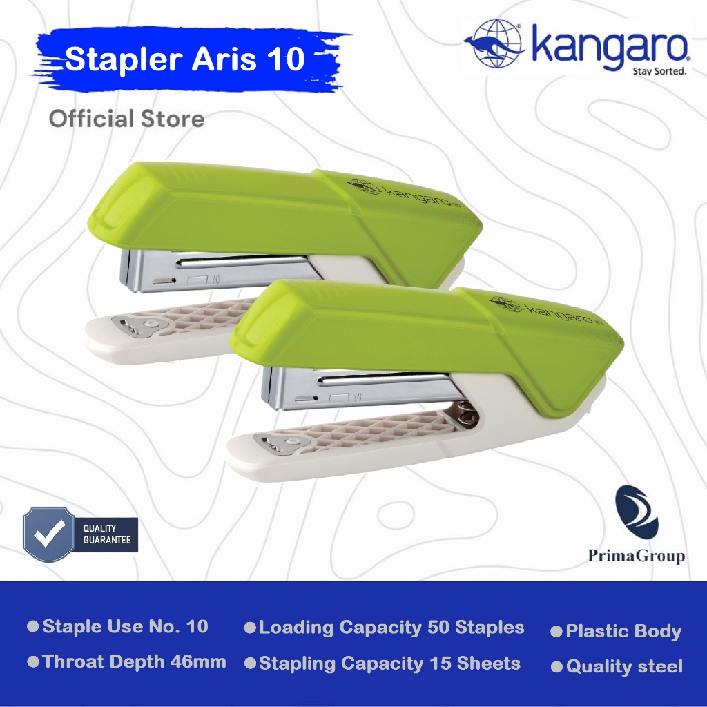 

Staples / Stapler Aris 10 Kangaro / Hekter / Jepretan / Stapler Kecil