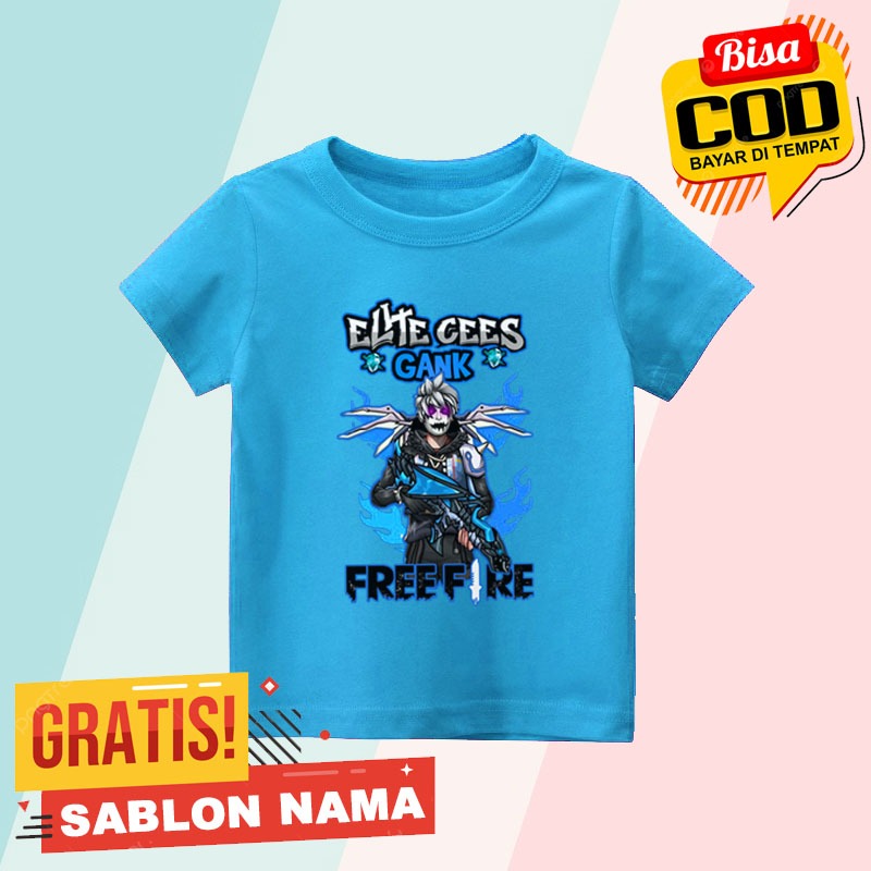 BAJU KAOS ANAK FF FREE FIRE AK DRACO EVO GUN