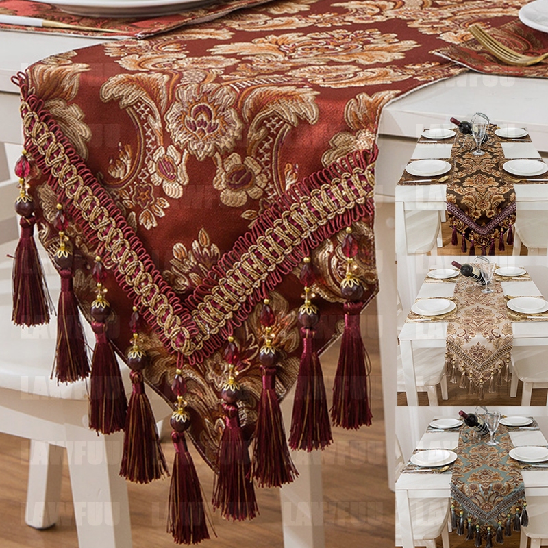 Bordir Mewah European Taplak Meja / Kopi Renda Taplak Meja Makan Panjang Taplak Meja Kain / Taplak M
