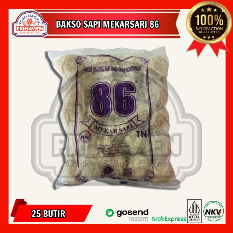 

Mekarsari 86 Bakso Sapi (25pcs)