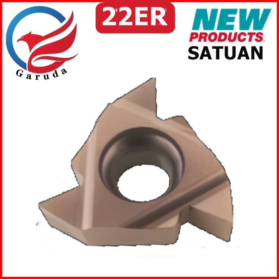 (satuan) INSERT BUBUT 22IR N60 INSERT MILLING MATA PAHAT BUBUT / MATA PISAU BUBUT / MATA ULIR DALAM