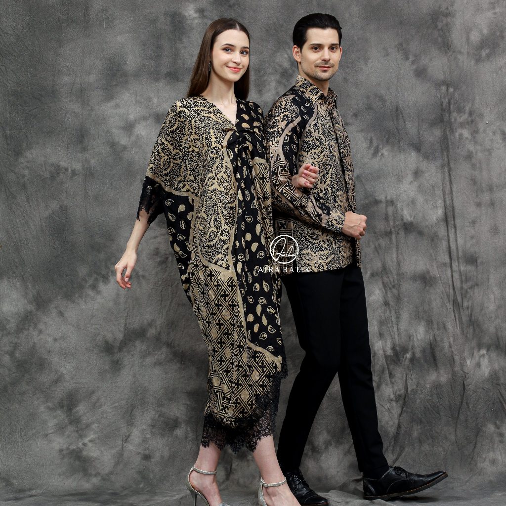 AIRA BATIK _ Kaftan Couple  dan Kemeja Pria Bahan Viscose