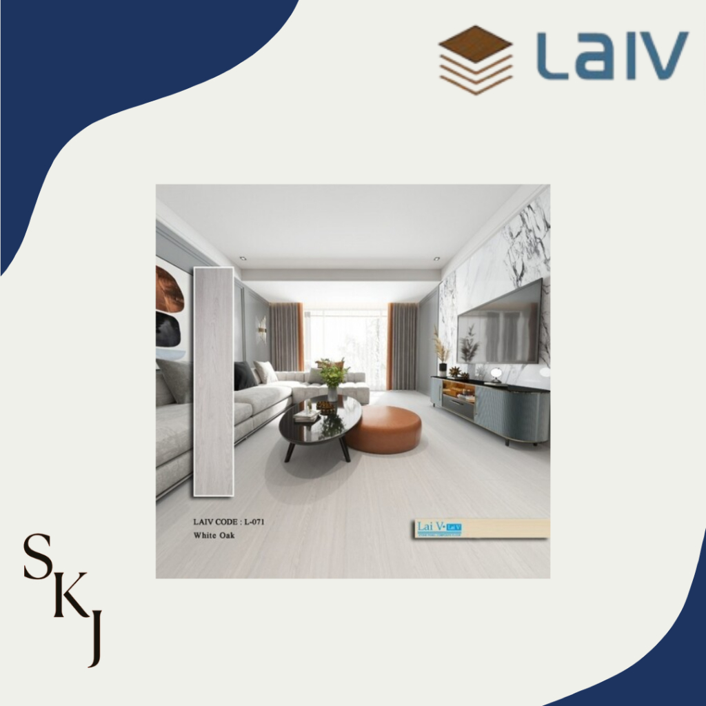 Vinyl Lantai Laiv 5 mm Wood Series | Vinyl SPC Klik 5mm - L-76