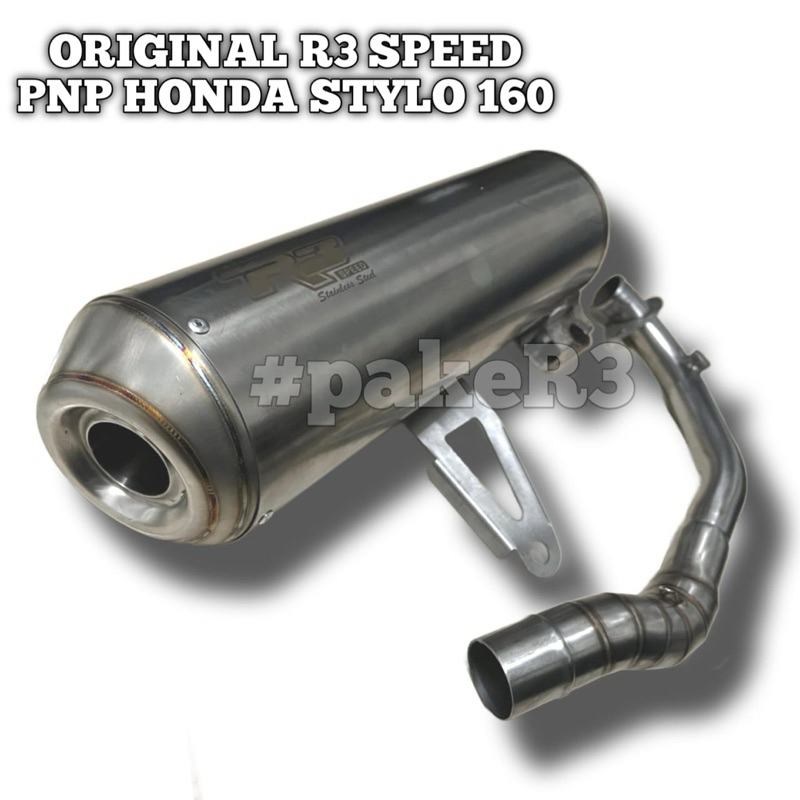 knalpot Honda stylo 160 original R3 speed
