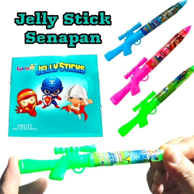 

JELLY CANDY STICK ROCKET LUVMI ISI 30 PCS