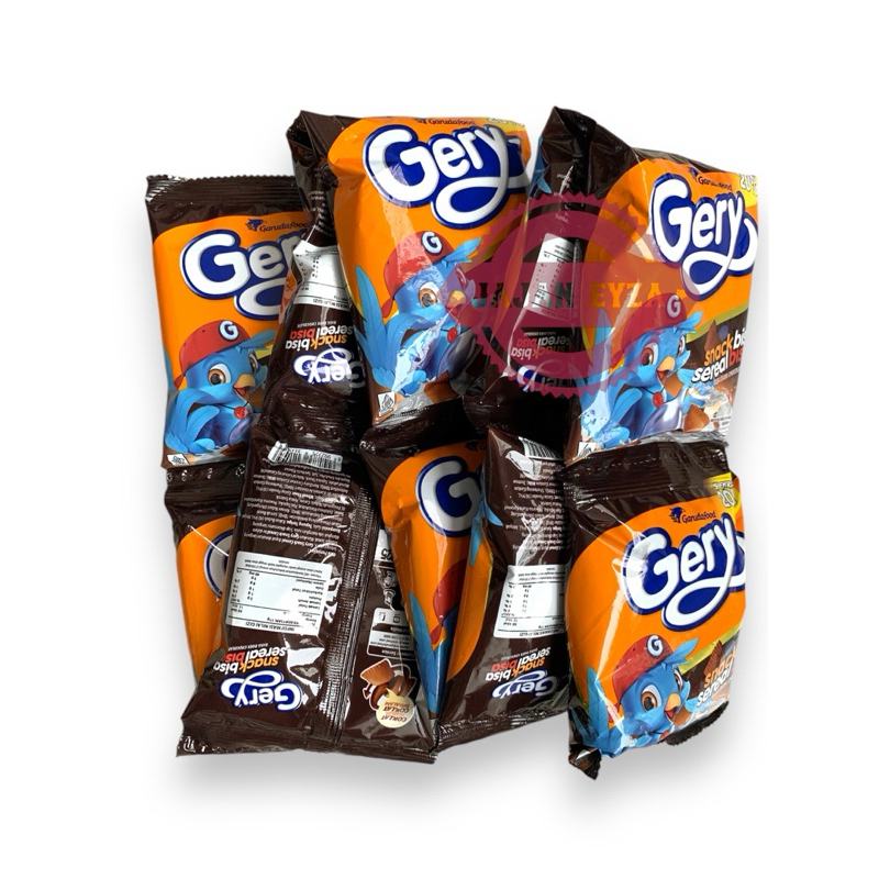 

GERY SNACK SEREAL 13.2 X 10 / GERY SEREAL BANTAL / WAFER ROLL BANTAL COKELAT HITAM