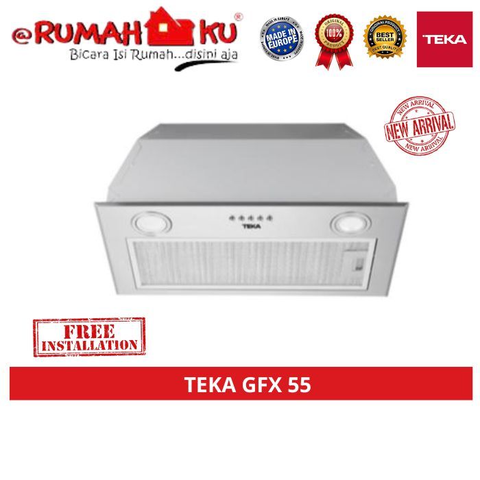 Cooker Hood Tanam TEKA GFX 55 Built-In Hood - Penghisap Asap Dapur