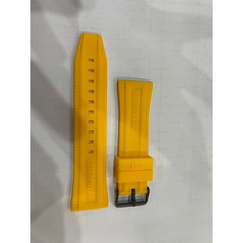 Tali Karet Rubber Strap Jam Tangan Pria CATERPILLAR CAT.11.163.27.737/ CAT 11.163.21.131/ CAT 11.193