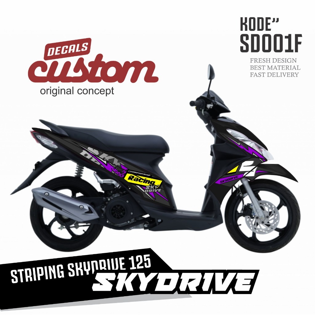 striping suzuki skydrive / variasi skydrive / decal sky drive / skydrive 125