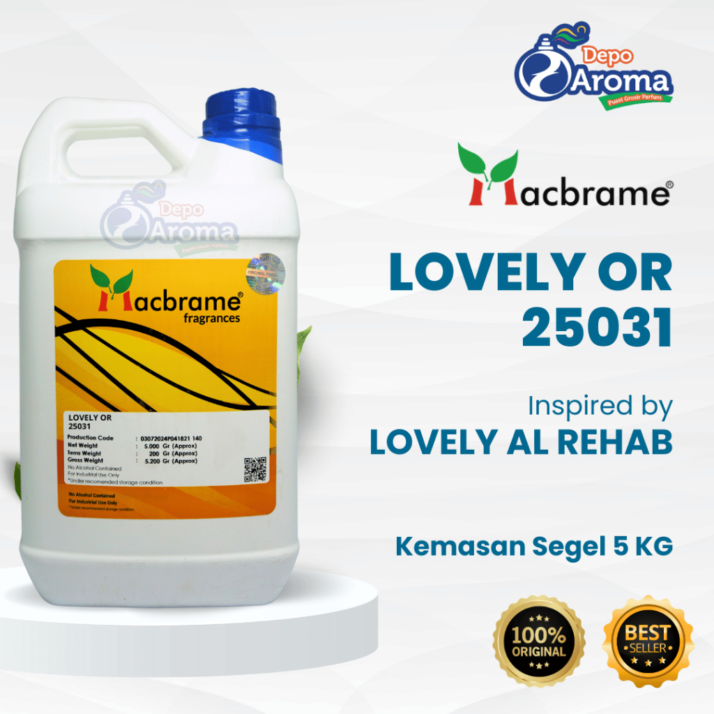 PARFUM BIBIT MURNI - LOVELY OR - 5L - MACBRAME