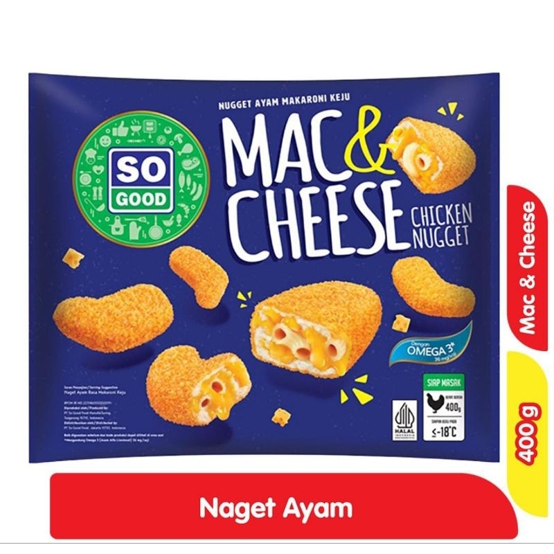 

So Good Chicken Nugget Mac & Cheese Kemasan 400gram