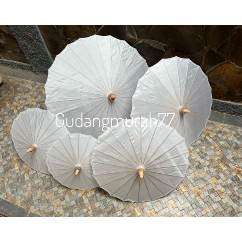 PAYUNG HIAS PAYUNG LUKIS BAHAN KAIN PELES PAYUNG BRUKAT PAYUNG POLOS PAYUNG PUTIH PAYUNG PREWEDDING 