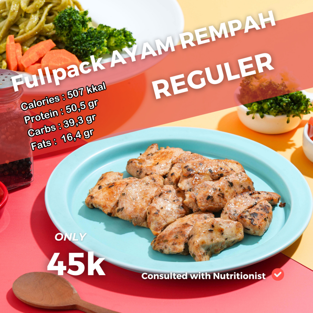 

Ayam Rempah Easyfit Mealprep sehat tinggi protein