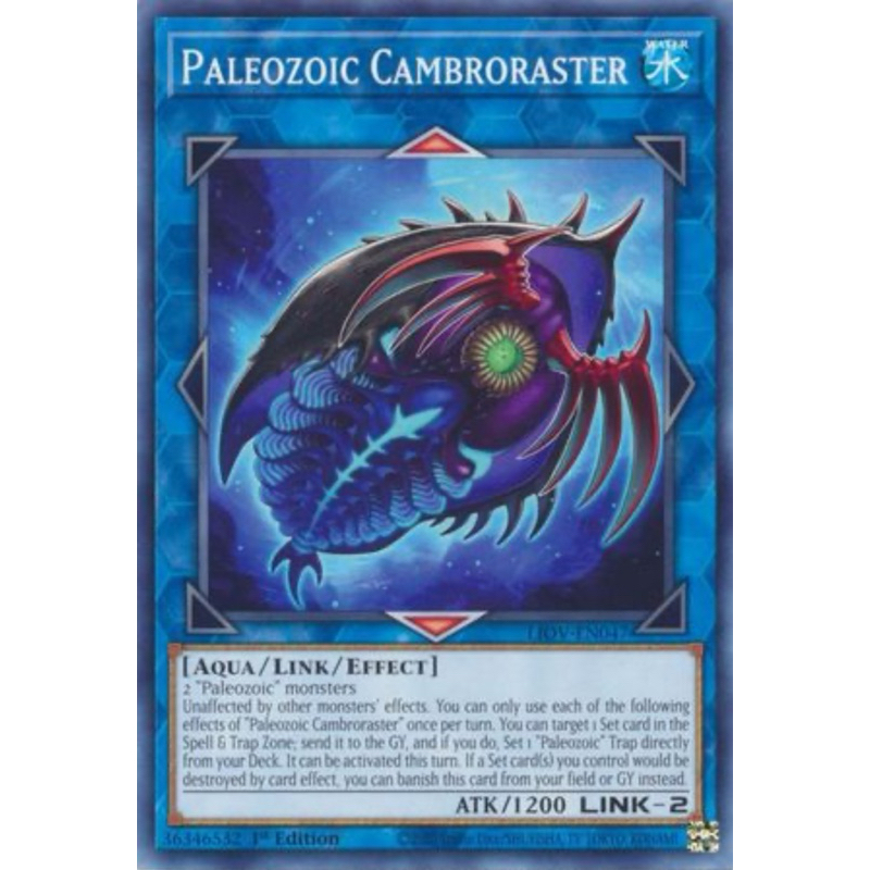 kartu yugioh original paleozoic cambroraster
