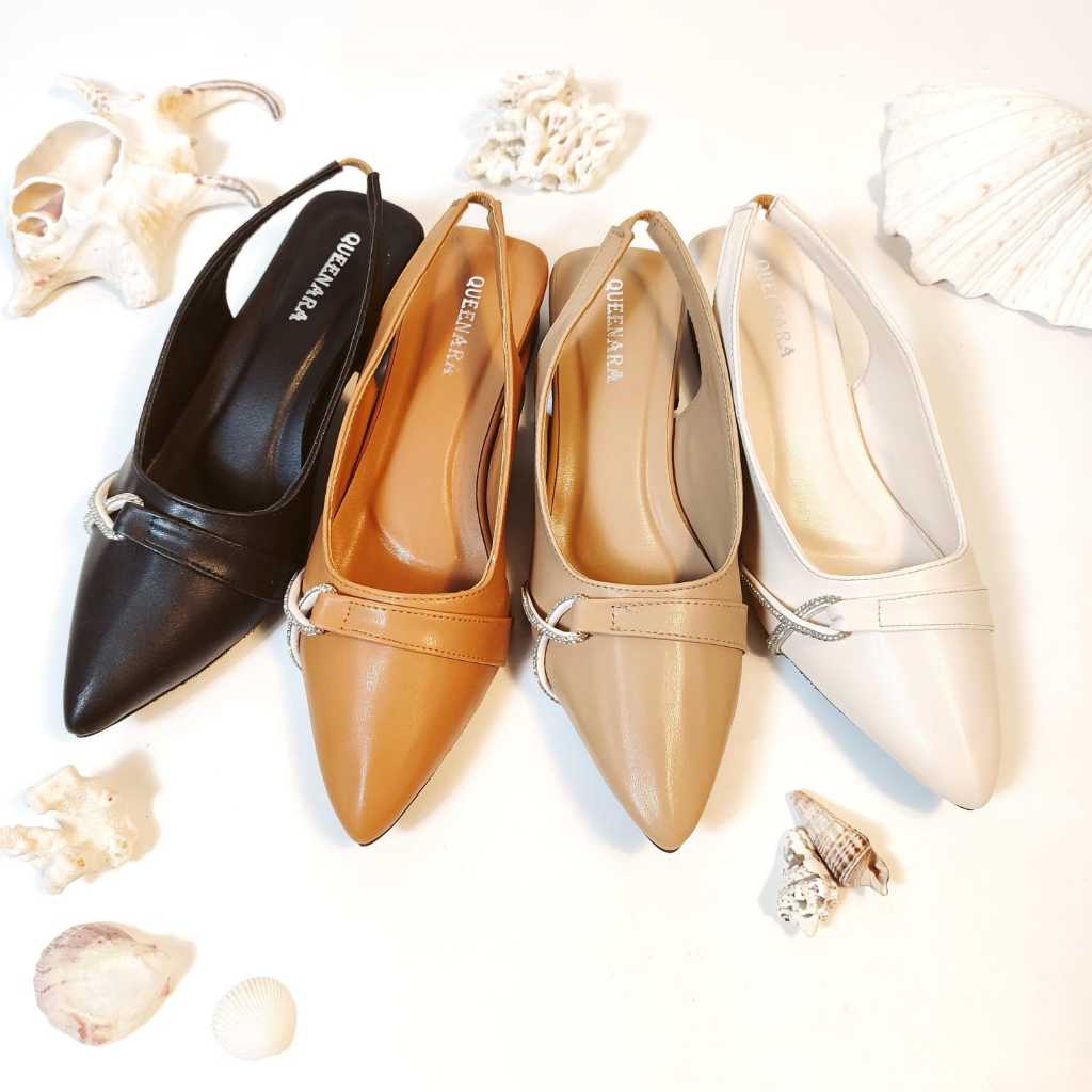 VADISHA LILY Sendal/Sepatu Wanita Flatshoes Heels 3cm A 05 By.Keynarra store