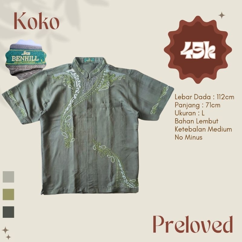 Preloved Baju Koko Pria