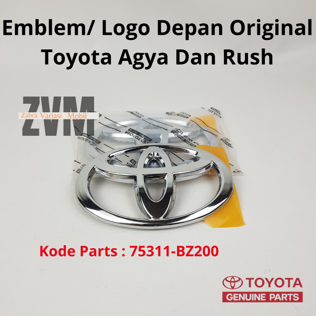 Toyota Emblem Logo Depan Original Toyota Agya Dan Rush/ Emblem Logo Depan Grill Grille Radiator Toyo
