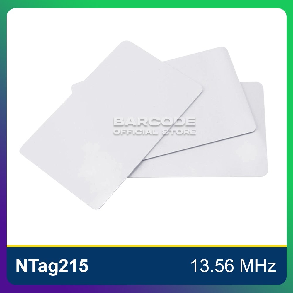 

Kartu PVC RFID 13,56MHz Ntag215 Blank Card 504 byte NFC NTag 215