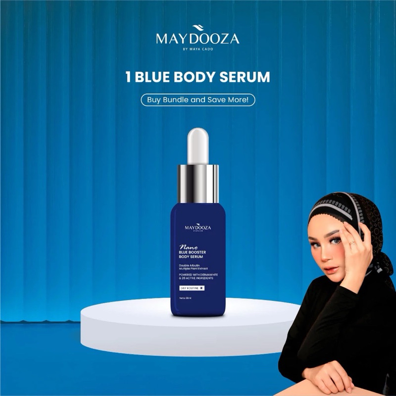(READY‼️) Maydooza Whitening Dose Body Serum Nano Booster Blue Original BPOM