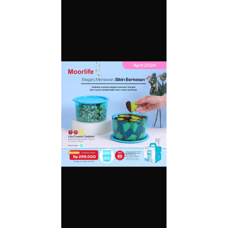 MOORLIFE LITE CRYSTAL CANISTER//TOPLES SNACK MOORLIFE//ORIGINAL MOORLIFE