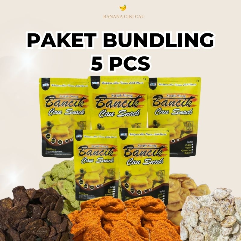 

Paket Bundling Keripik Pisang Bancik Cau Snack