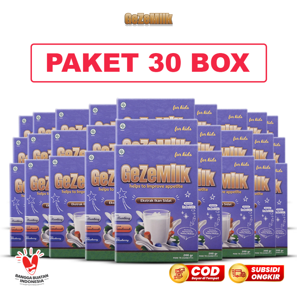 

GeZeMilk 30 BOX – Susu Kambing Etawa dengan Ekstrak Ikan Sidat
