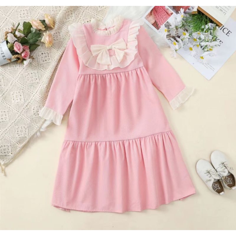 Gamis Ruffle Anak Import
