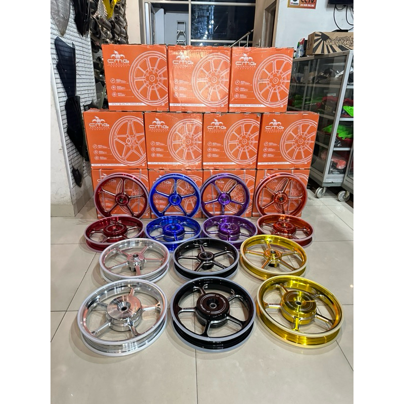 VELG VELEG CMG XMODE UNTUK MOTOR VARIO 125/150 160CBS, SCOOPY BEAT SPACY MIO