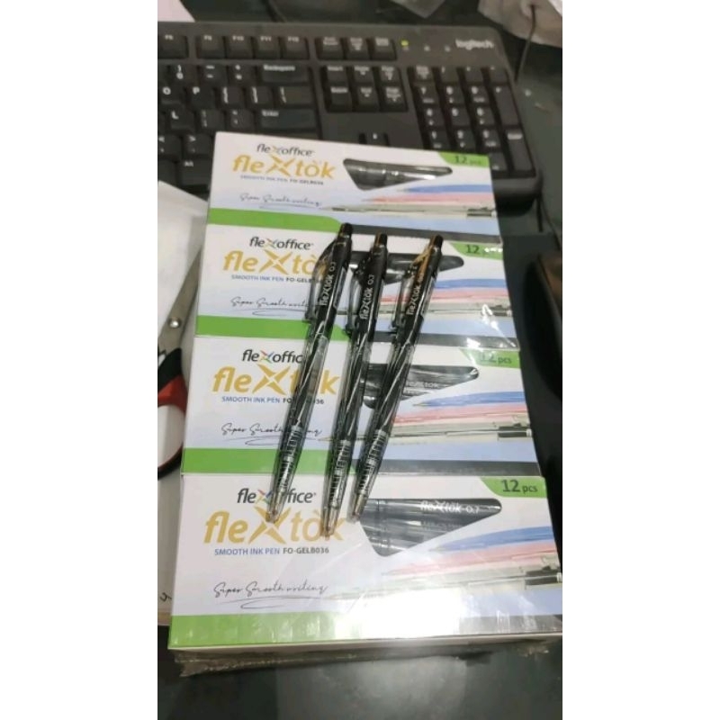 

pena, pen, bulpen, bolpen cetekan trendee tabung, flextok,passion,favoree /flex office 1 pak