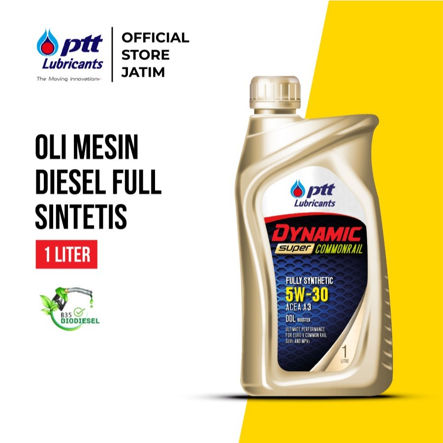 PTT Lubricants Oli Mobil Diesel Dynamic Super Commonrail SAE 5W-30 ACEA C3-16 [1L]