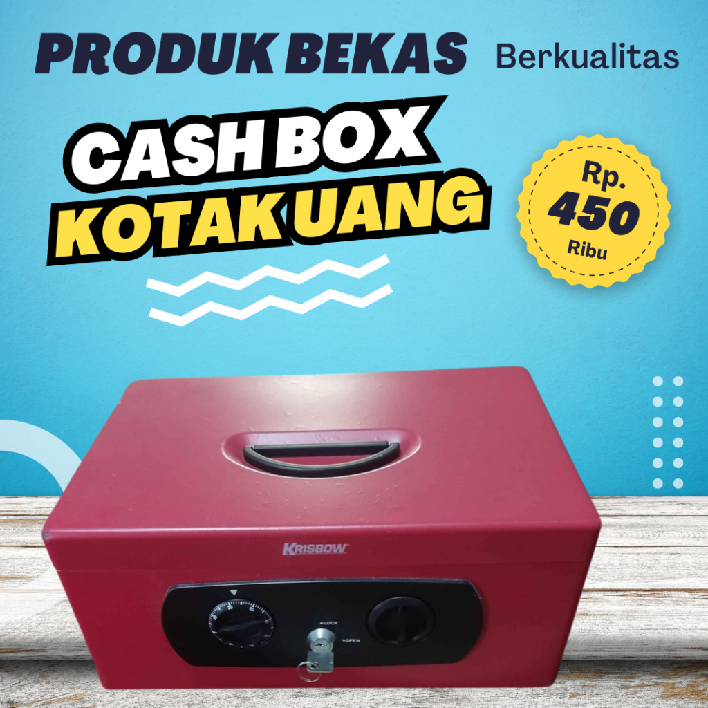 Cash Box Safety Deposit krissbow tempat penyimpanan uang