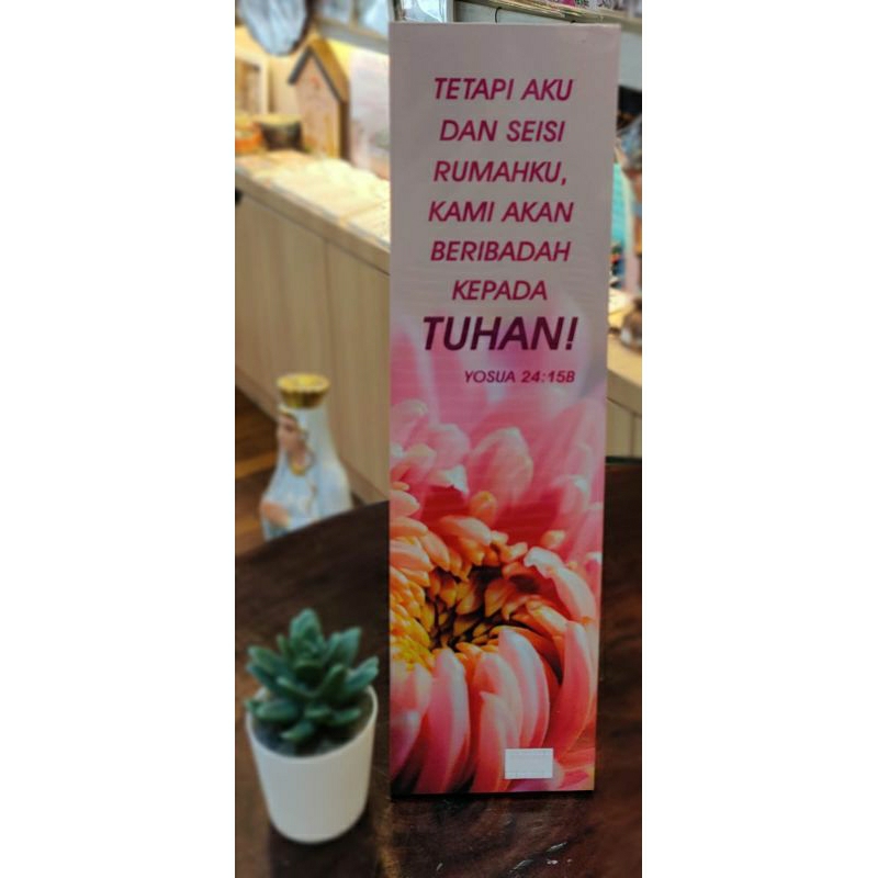 pajangan kayu rohani ayat alkitab Yosua 24:15B