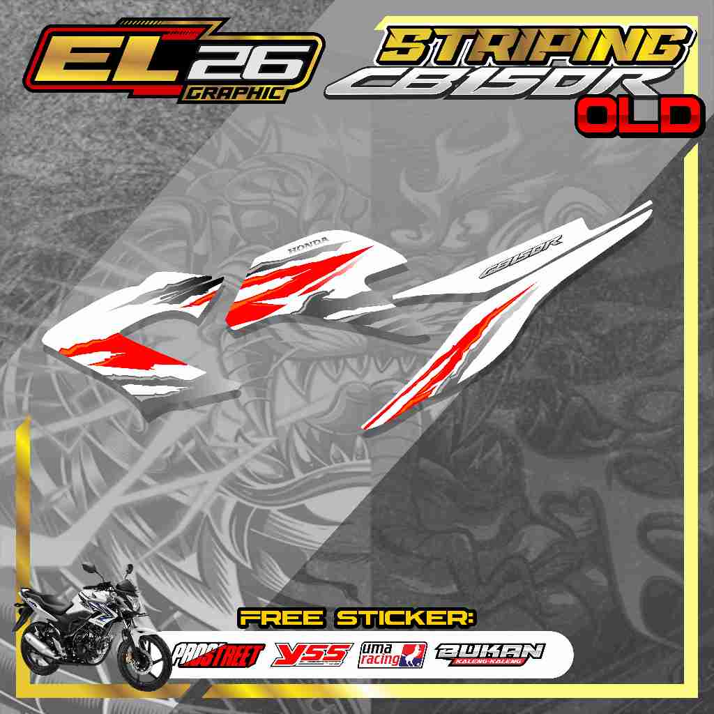 642 STRIPING STICKER CB150 VERZA  - STICKER  CB 150 VERZA MOTIF STAR