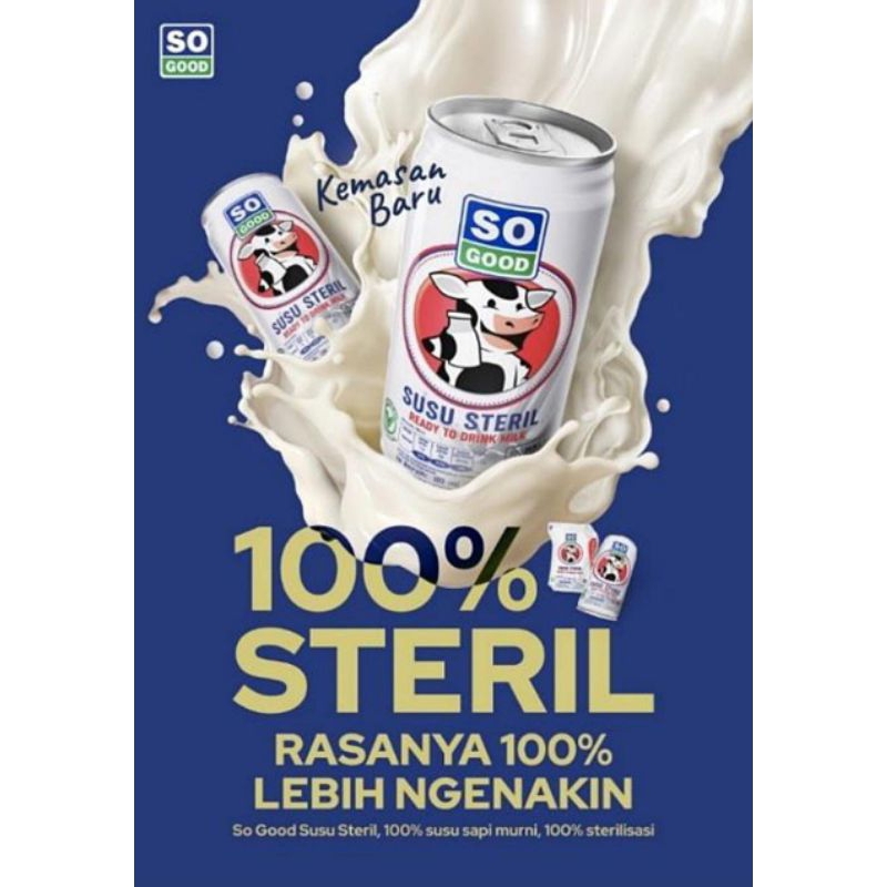 

Susu Steril so good 189ml 1 karton isi 30 kaleng